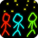 glow paint brush android application logo